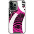 Pink and White Hipster iPhone 13 Pro Max Clear Case